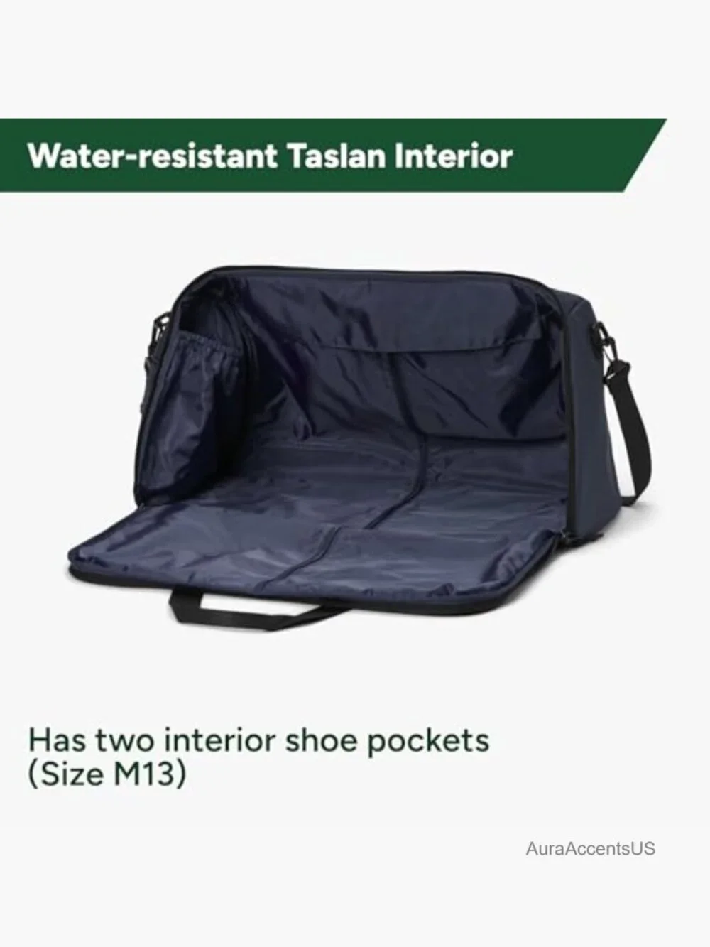 2-in-1 Garment Duffel Weekender Bag 45L Carry-On Travel Wrinkle-Free Suit